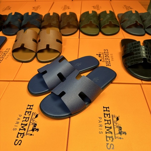 Replica Hermes Slippers For Men #1208506 $48.00 USD for Wholesale