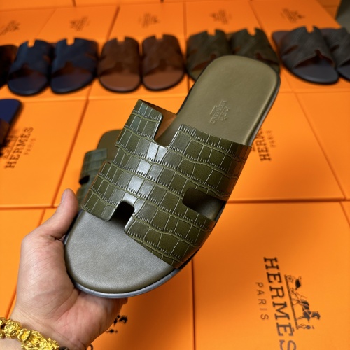 Replica Hermes Slippers For Men #1208507 $48.00 USD for Wholesale