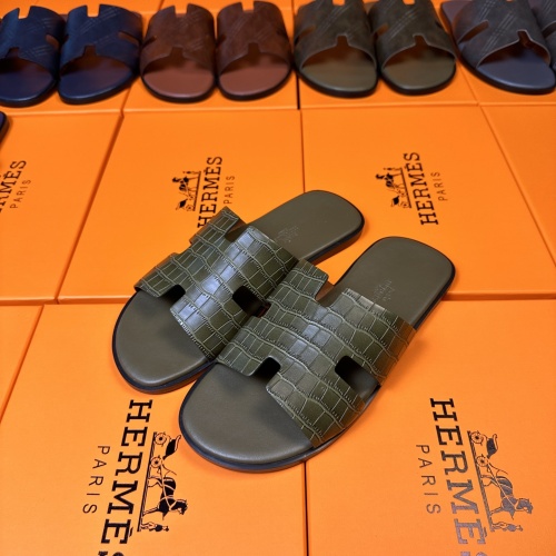 Replica Hermes Slippers For Men #1208507 $48.00 USD for Wholesale