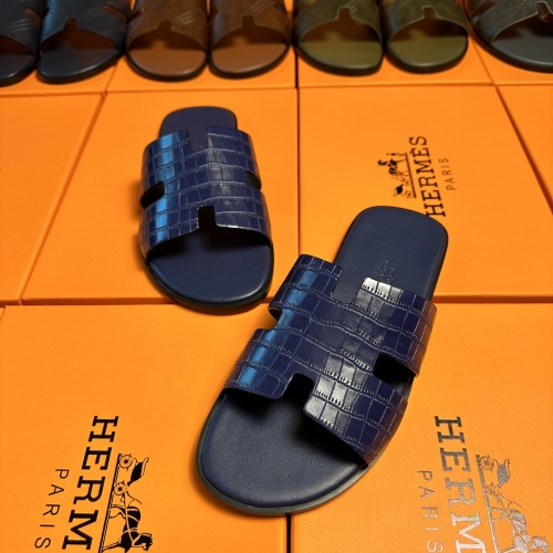 Replica Hermes Slippers For Men #1208509 $48.00 USD for Wholesale