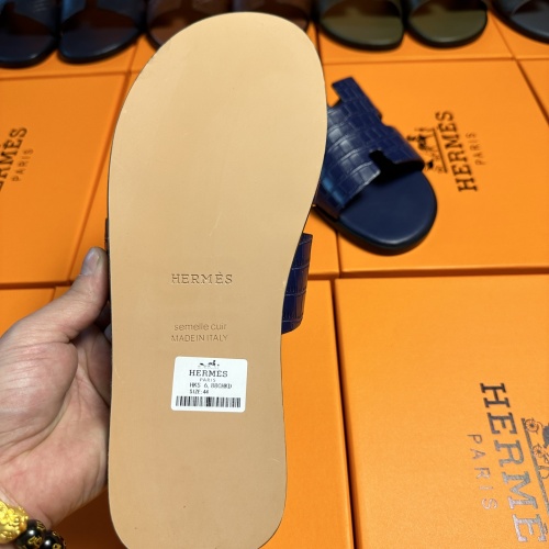 Replica Hermes Slippers For Men #1208509 $48.00 USD for Wholesale