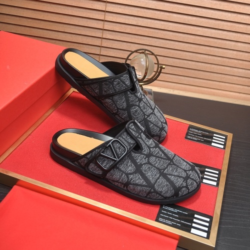 Replica Valentino Slippers For Men #1208517 $60.00 USD for Wholesale