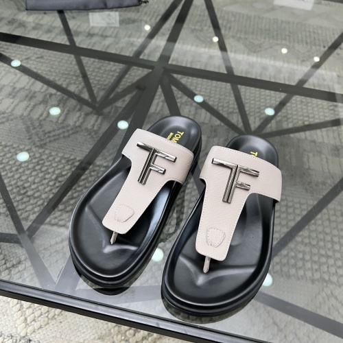 Replica Tom Ford Slippers For Men #1208595 $64.00 USD for Wholesale