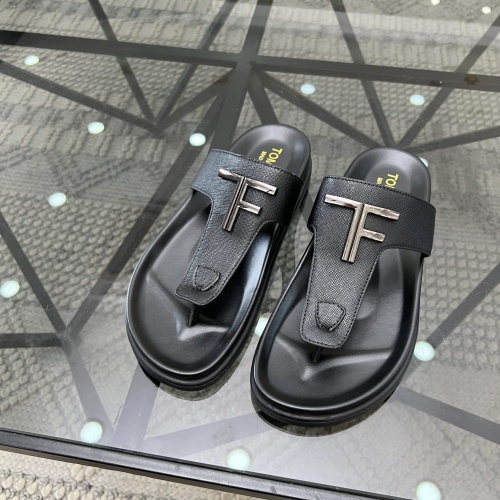 Replica Tom Ford Slippers For Men #1208596 $64.00 USD for Wholesale