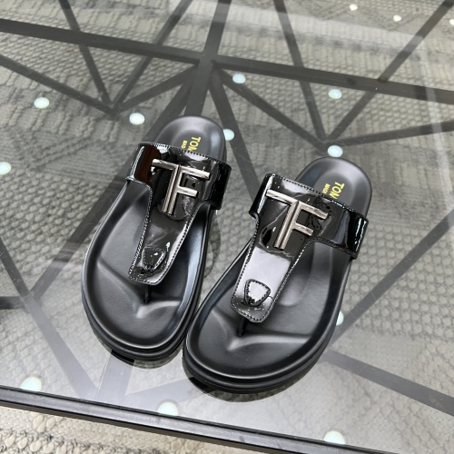 Replica Tom Ford Slippers For Men #1208597 $64.00 USD for Wholesale