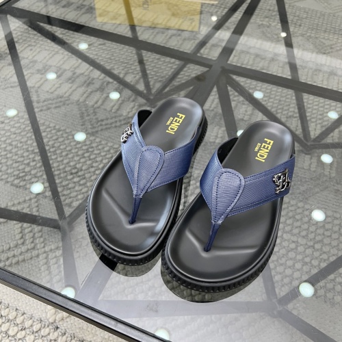 Replica Fendi Slippers For Men #1208599 $64.00 USD for Wholesale