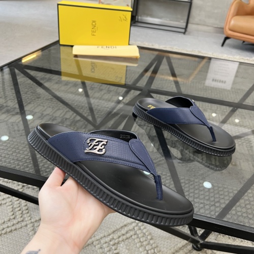 Replica Fendi Slippers For Men #1208599 $64.00 USD for Wholesale