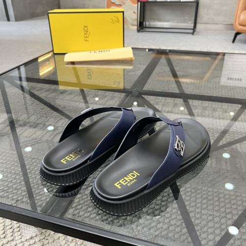 Replica Fendi Slippers For Men #1208599 $64.00 USD for Wholesale