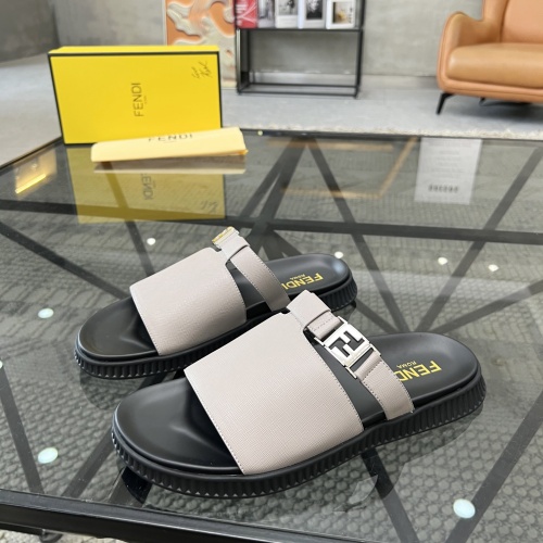 Fendi Slippers For Men #1208601 $64.00 USD, Wholesale Replica Fendi Slippers