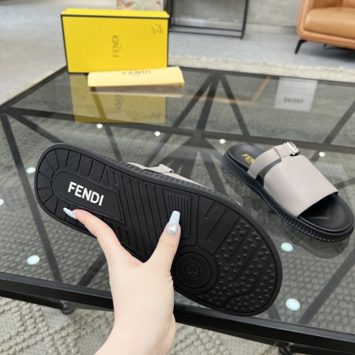 Replica Fendi Slippers For Men #1208601 $64.00 USD for Wholesale