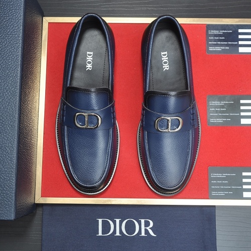 Replica Christian Dior Leather Shoes For Men #1209063 $98.00 USD for Wholesale