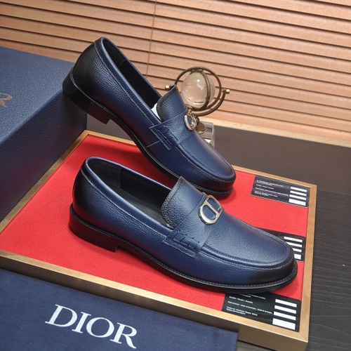 Replica Christian Dior Leather Shoes For Men #1209063 $98.00 USD for Wholesale