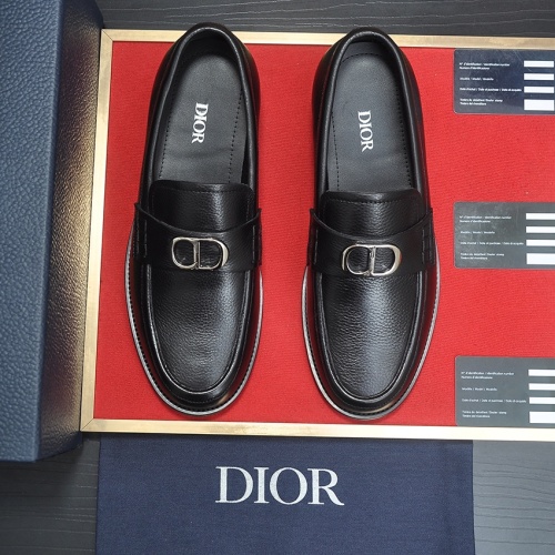 Replica Christian Dior Leather Shoes For Men #1209064 $98.00 USD for Wholesale