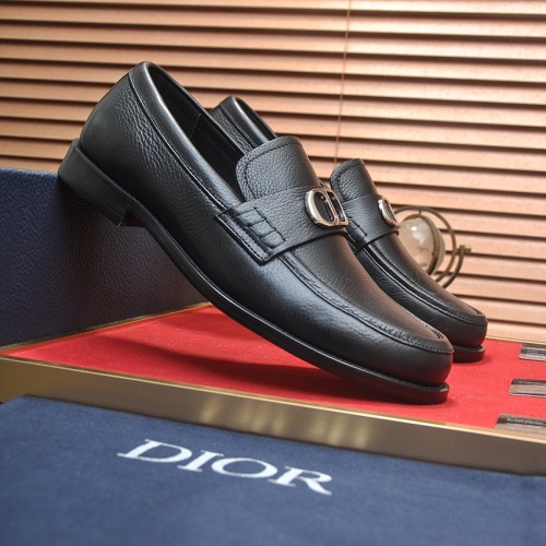 Replica Christian Dior Leather Shoes For Men #1209064 $98.00 USD for Wholesale