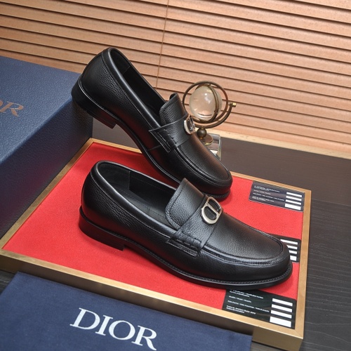 Replica Christian Dior Leather Shoes For Men #1209064 $98.00 USD for Wholesale