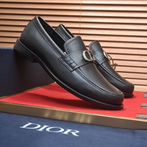 Replica Christian Dior Leather Shoes For Men #1209065 $98.00 USD for Wholesale