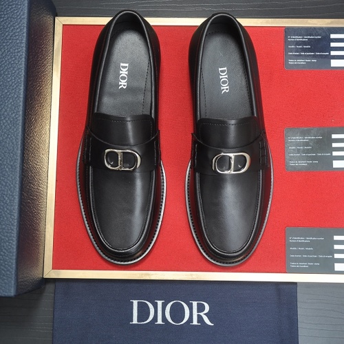 Replica Christian Dior Leather Shoes For Men #1209065 $98.00 USD for Wholesale