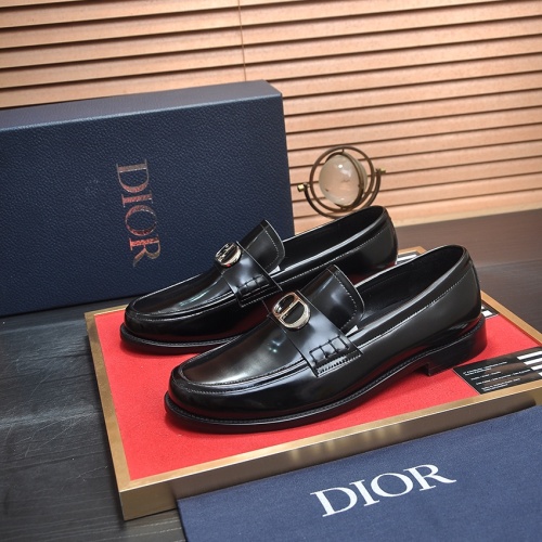 Christian Dior Leather Shoes For Men #1209066 $98.00 USD, Wholesale Replica Christian Dior Leather Shoes