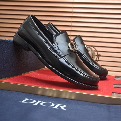 Replica Christian Dior Leather Shoes For Men #1209066 $98.00 USD for Wholesale