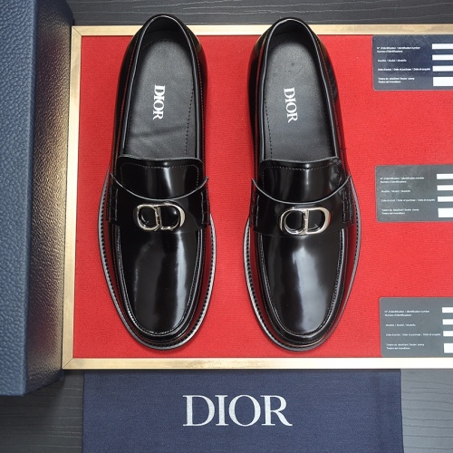 Replica Christian Dior Leather Shoes For Men #1209066 $98.00 USD for Wholesale