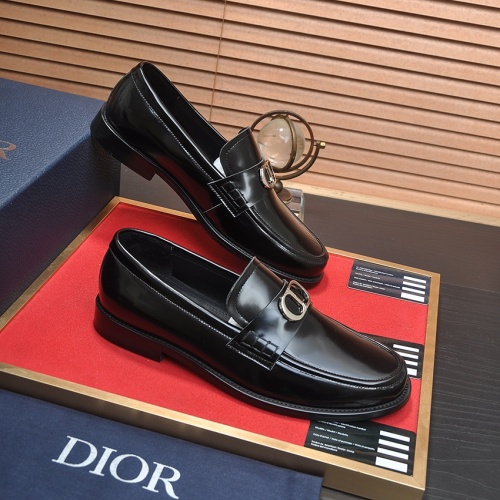 Replica Christian Dior Leather Shoes For Men #1209066 $98.00 USD for Wholesale