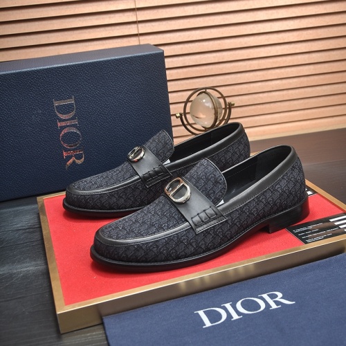 Christian Dior Leather Shoes For Men #1209068 $98.00 USD, Wholesale Replica Christian Dior Leather Shoes