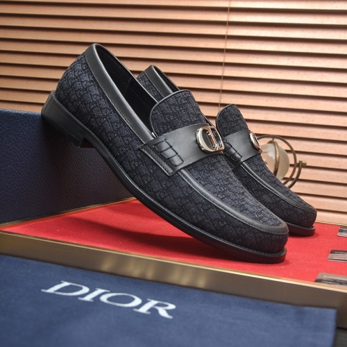 Replica Christian Dior Leather Shoes For Men #1209068 $98.00 USD for Wholesale