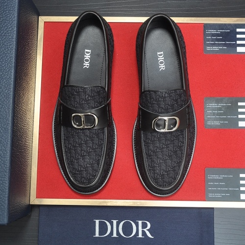 Replica Christian Dior Leather Shoes For Men #1209068 $98.00 USD for Wholesale