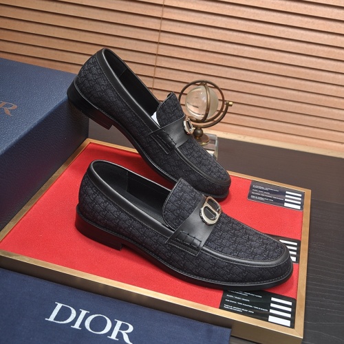 Replica Christian Dior Leather Shoes For Men #1209068 $98.00 USD for Wholesale