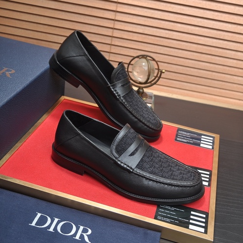 Replica Christian Dior Leather Shoes For Men #1209070 $98.00 USD for Wholesale