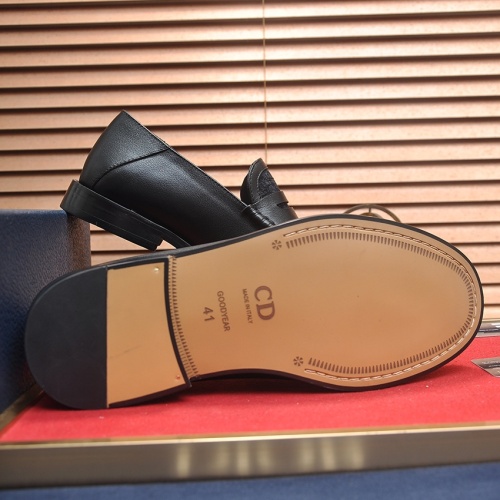 Replica Christian Dior Leather Shoes For Men #1209070 $98.00 USD for Wholesale