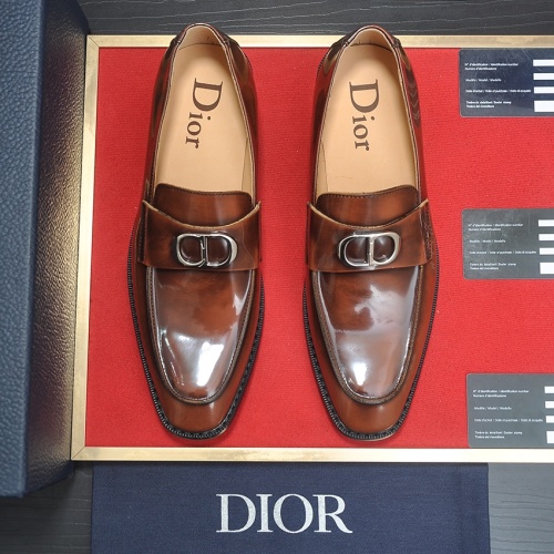 Replica Christian Dior Leather Shoes For Men #1209071 $112.00 USD for Wholesale