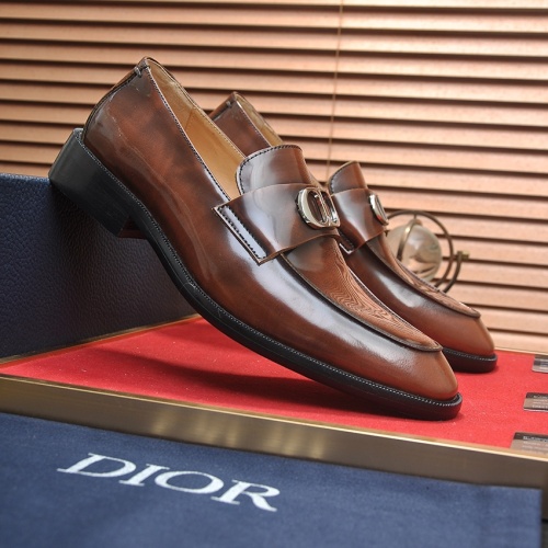 Replica Christian Dior Leather Shoes For Men #1209071 $112.00 USD for Wholesale