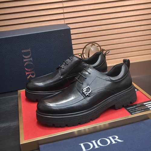 Christian Dior Leather Shoes For Men #1209079 $92.00 USD, Wholesale Replica Christian Dior Leather Shoes