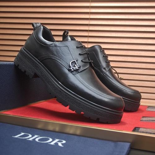 Replica Christian Dior Leather Shoes For Men #1209079 $92.00 USD for Wholesale