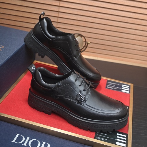 Replica Christian Dior Leather Shoes For Men #1209079 $92.00 USD for Wholesale