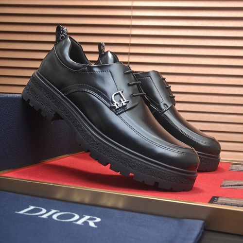 Replica Christian Dior Leather Shoes For Men #1209080 $92.00 USD for Wholesale