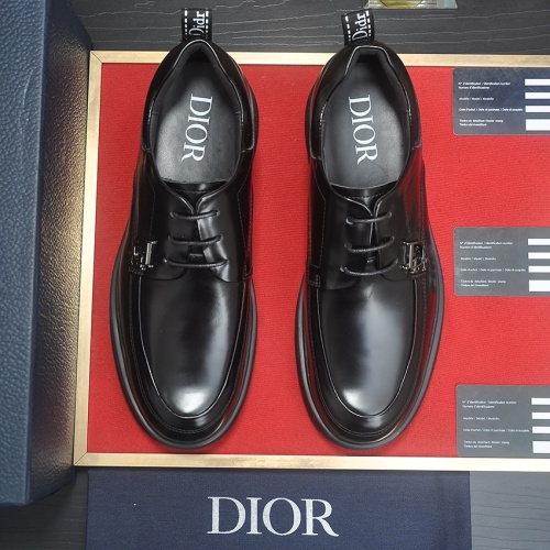 Replica Christian Dior Leather Shoes For Men #1209080 $92.00 USD for Wholesale