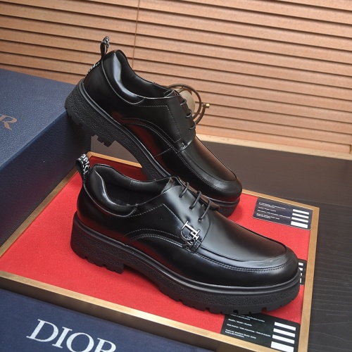 Replica Christian Dior Leather Shoes For Men #1209080 $92.00 USD for Wholesale