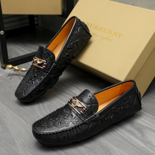 Replica Burberry Leather Shoes For Men #1209240 $68.00 USD for Wholesale