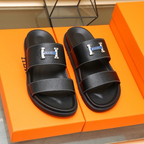 Replica Hermes Slippers For Men #1209253 $68.00 USD for Wholesale