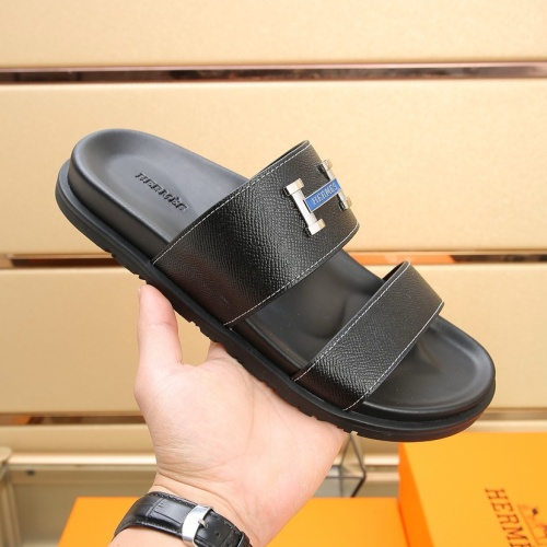 Replica Hermes Slippers For Men #1209253 $68.00 USD for Wholesale