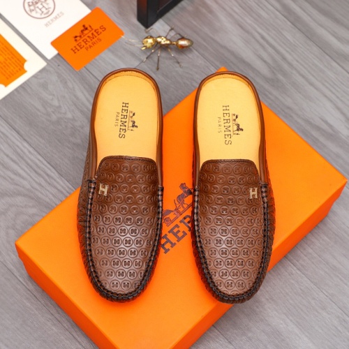 Replica Hermes Slippers For Men #1209279 $64.00 USD for Wholesale