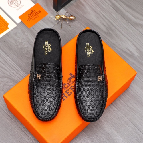 Replica Hermes Slippers For Men #1209280 $64.00 USD for Wholesale