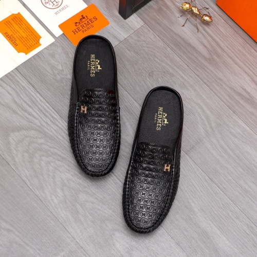 Replica Hermes Slippers For Men #1209280 $64.00 USD for Wholesale