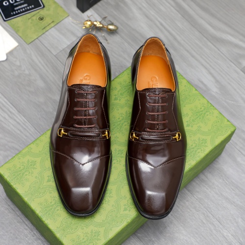 Replica Gucci Oxfords Shoes For Men #1209286 $140.00 USD for Wholesale