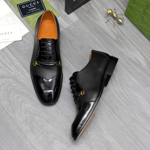 Replica Gucci Oxfords Shoes For Men #1209288 $82.00 USD for Wholesale