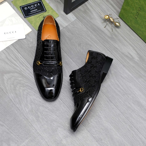 Replica Gucci Oxfords Shoes For Men #1209291 $82.00 USD for Wholesale