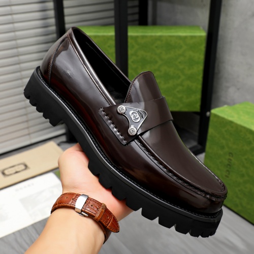 Replica Gucci Oxfords Shoes For Men #1209324 $82.00 USD for Wholesale