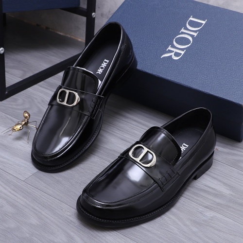 Christian Dior Leather Shoes For Men #1209333 $96.00 USD, Wholesale Replica Christian Dior Leather Shoes